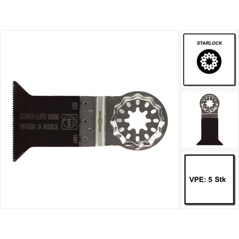 Fein 5x E-Cut Long-Life Sägeblatt Starlock 50 mm - 63502221230 (1/5)
