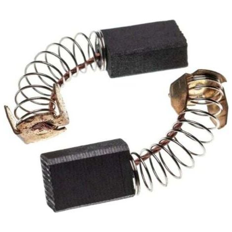 2 escobillas de carbón para motor de 6 x 10 x 15 mm compatibles con herramientas eléctricas Makita 1001, 1100, 1125 (antigua), 1600, 1800, 2106, 2106 W (1/2)