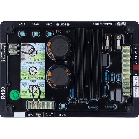 Régulateur Automatique de Tension Module AVR Générateur Diesel Sans Balais Excitation 0-380V (1/5)