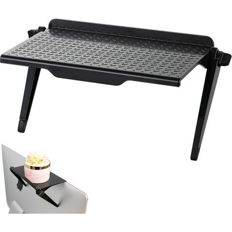 Decoder Shelf Monitor Stand / Holds Speakers Streaming Devices / Save Space / Black (1/5)