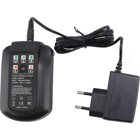 Chargeur lithium 20 V WA3742 pour batteries lithium Worx 18 V et 20 V (références WA3578, WA3525, WA3520, WA3575, WA3742 et WA3732) - Prise UE (1/5)