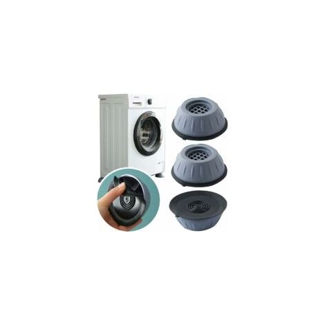 Lot de 4 patins en caoutchouc pour machine à laver, tapis anti-vibration pour machine à laver, amortisseur de glissement, antibruit, pieds de machine à laver pour sèche-linge, lave-linge, lave-vai - C (1/4)