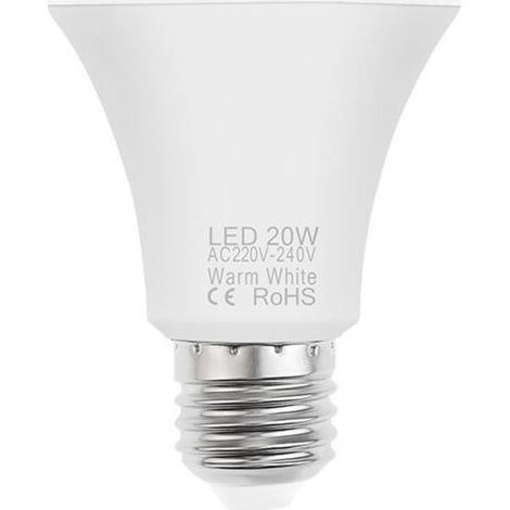 2 ampoules d'éclairage led ampoules à économie d'énergie douille à vis ménage blanc froid