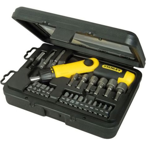Tournevis articulé - Quantité : Coffret de 25 pièces - STANLEY (1/3)