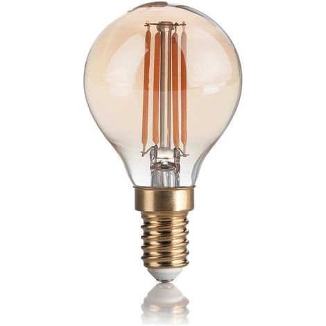 10 Lampadine Led Sfera E14 4 Watt 2200 K Vintage Ambra (1/3)