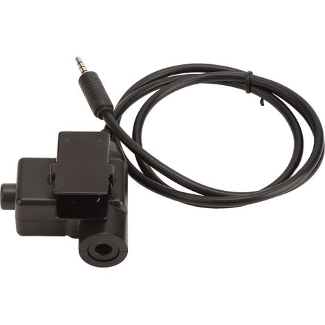 Adaptateur PTT Professionnel U94 Haute Flexibilité pour Casque avec Interface Audio 3.5mm et Téléphone Portable (1/5)