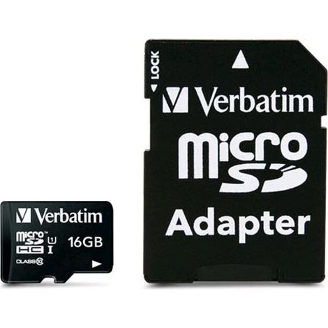 Verbatim Memoria Micro SDXC 16 Gb con Adattatore - Classe 10