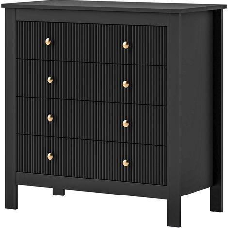 Elegant Chest of Five Drawers  Black (1/5)
