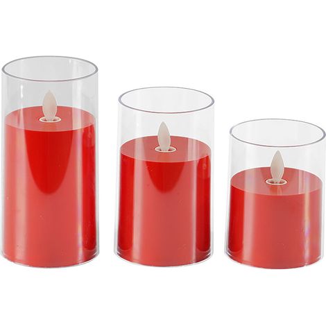 Bougie Sans Flamme - Bougie Pilier À Led Avec Mèche - Pour Décoration Intérieure Et Extérieure - Noël Halloween Mariage - 1 Pièce (1/2)