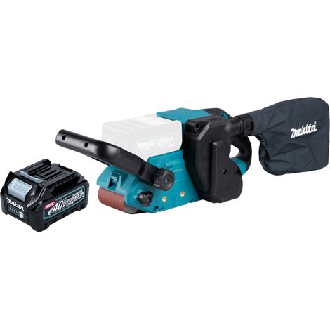 Makita BS 001 GD1 Levigatrice a nastro a batteria 40 V max. 76 x 533 mm brushless + 1x batteria ricaricabile 2,5 Ah - senza caricabatteria