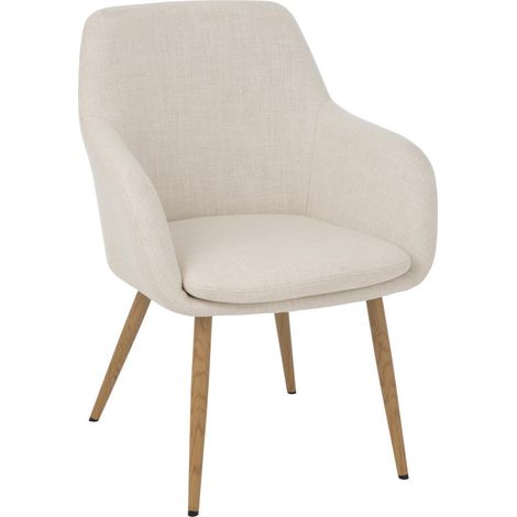 Chaise Design "Miles" 83cm Ivoire (1/5)