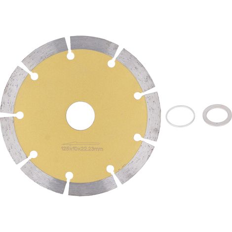 Disque diamant segmenté ultra-fin 125mm/4.9po pour carrelage granit marbre céramique - Meule circulaire à tronçonner (1/5)