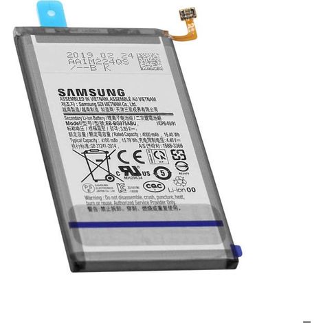 Batterie pour Samsung Galaxy S10 Plus 4100mAh EB-BG975ABU Samsung Noir (1/5)