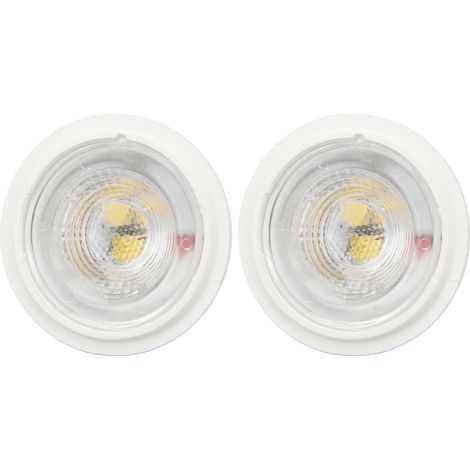 Lot de 2 ampoules LED MR11 AC12V 3W 300LM, projecteur haute luminosité pour magasins de vêtements et éclairage paysager, lumière froide 6000K-6500K (1/5)