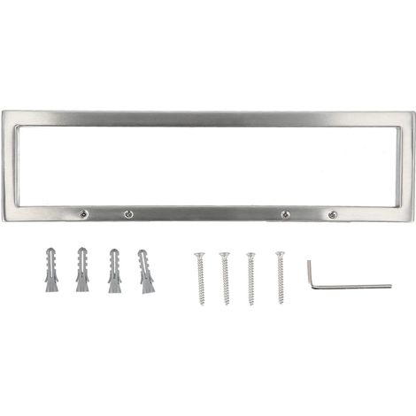 Porte-serviettes mural générique en acier inoxydable, barre carrée b 26 cm (10,2 po), idéale pour la salle de bain, la chambre ou la cuisine (1/5)