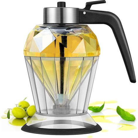 Distributeur d'huile,Distributeur de miel en Verre Diamant Nouveau Matériau Sans Plomb Pas D'Odeur Particulière Antidérapant Pas De D'Huile (1/5)