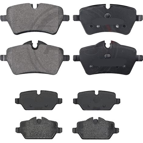 KIT PASTIGLIE FRENO ANTERIORI E POSTERIORI compatibile con NISSAN NAVARA (D40) / PASTIGLIE FRENANTI AUTO OEM P 56 059  P 56 058  P 56 096,P 56 060 / SOSTITUZIONE DIRETTA / BASSA POLVERE / SILENZIOSO