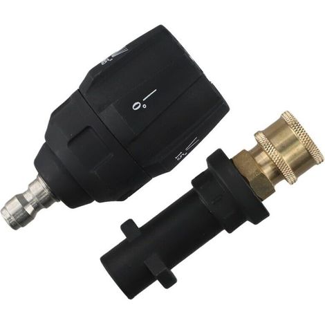 Accessoire pour nettoyeur haute pressi , Nettoyage efficace avec embouts de buse de nettoyeur haute pression 5 en 1 et adaptateur de connexion rapide pour les modèles Karcher, ajustement parfait pour