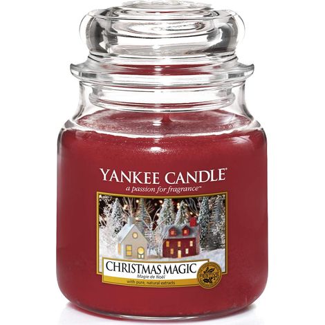 bougie jarre parfumée moyenne taille Magie de Noël jusqu’à 75 heures de combustion (1/5)