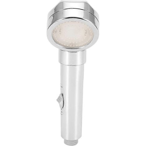 Pommeau de douche portatif à LED 7 couleurs avec lumière romantique pour le bain et la salle de bain (G1/2") (1/5)