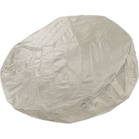 Housse de protection pour mobilier de jardin, housse ronde pour baignoire balnéo 190 x 30 cm, en taffetas de polyester argenté, couleur beige.
