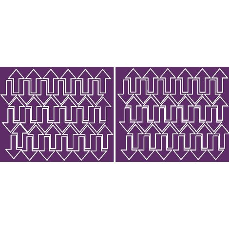 Adesivi a forma di freccia 5x3 cm, 72 pezzi, viola lucidi