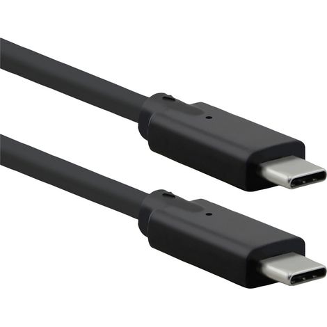 Roline USB-Kabel  USB 3.2 Gen2x2 USB-C® Stecker 1.00 m Schwarz Geschirmt 11.02.9071