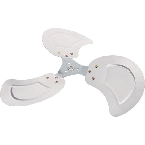 Hélice Ventilateur 3 Pales Aluminium 40CM Trou 8MM Remplacement Robuste Usage Industriel et Commercial Intérieur Extérieur Couleur Argent (1/5)