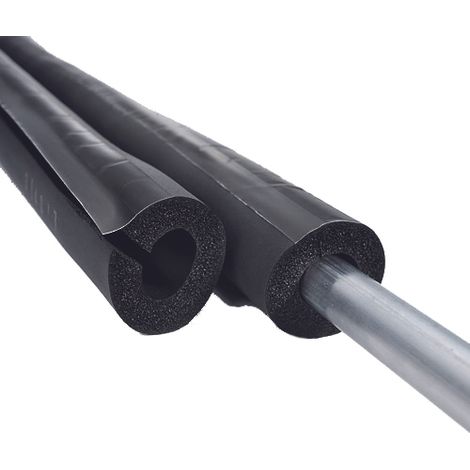 NMC – Gaine isolante fendue à recouvrement adhésif – épaisseur 13mm – longueur 2ml – diamètre 15mm – Température maximale 90°C (1/2)