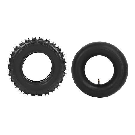 Jeu de Pneu et Chambre à Air, Pneus en Caoutchouc 13x5.00‑6 et Chambre à Air 3.5/4.0‑6, Dirt Bike ATV UTV Tondeuse à Gazon (1/5)