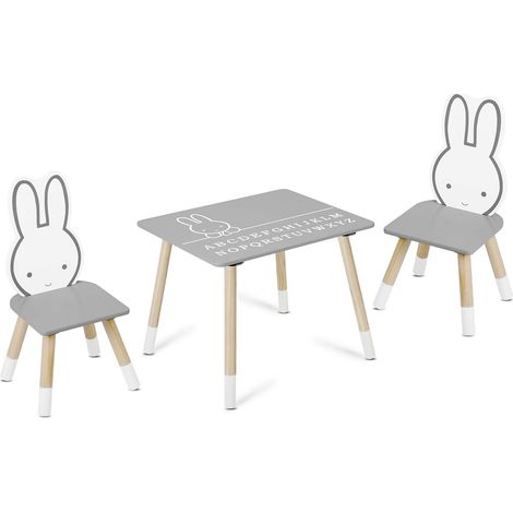 Table Ricokids RC-847 Lapin avec deux chaises pour enfants (1/5)