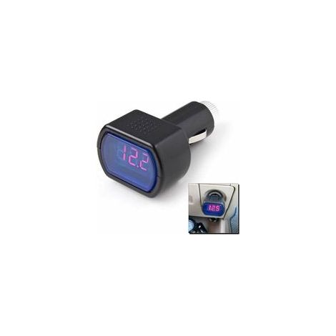12V/24V Voltage Tester for Car, Truck, Caravan – LED Digital Display, Cigarette Lighter Plug