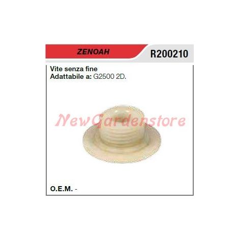 Tornillo sinfín ZENOAH para cortasetos G2500 2D R200210