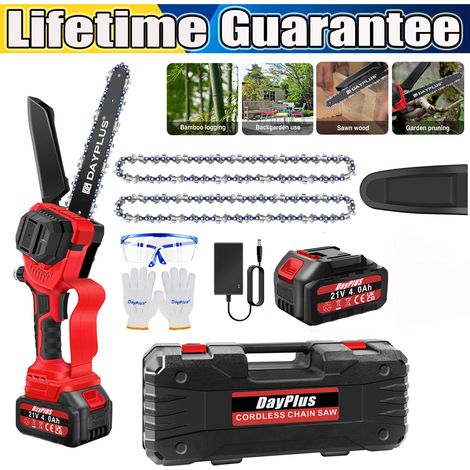 Kits de tronçonneuse 8inch Power Operated Electric Tronçonneuse pour couper le bois