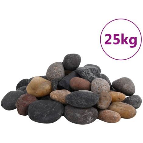 Galets polis 25 kg multicolores 5-8 cm (1/5)