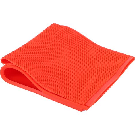 Lot de 2 feuilles de cire d'abeille de 5,4 mm, moule à cire gaufrée en caoutchouc, accessoire d'apiculture rouge. (1/5)