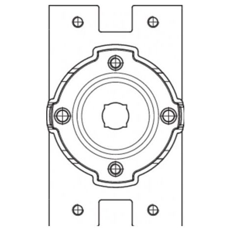 Support rapide en fer avec plaque CAME 001YM0159