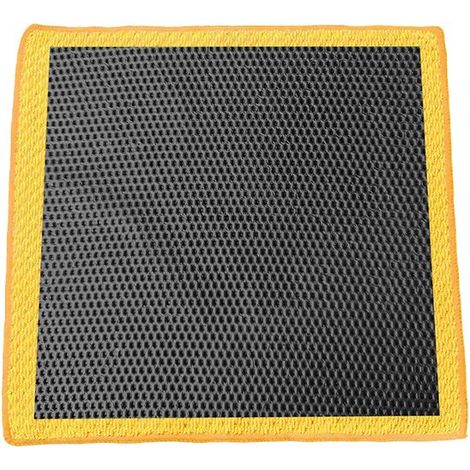 1 pièce - Clay Cloth Car - CLAY CLOTH CLOTH CLEANING JAUNE - Chiffon de nettoyage en microfibre - Gant de serviette en argile perforé MOYEN - 30 x 30 CM (1/5)