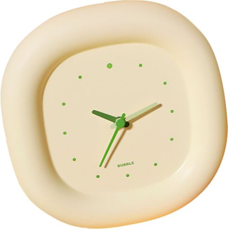 Eine niedliche, schlichte und hübsche Wanduhr in leuchtenden und attraktiven Farben, hergestellt aus robustem und multifunktionalem ABS-Kunststoff, ideal für Schlafzimmer, Büro oder andere Innenräume. (1/5)