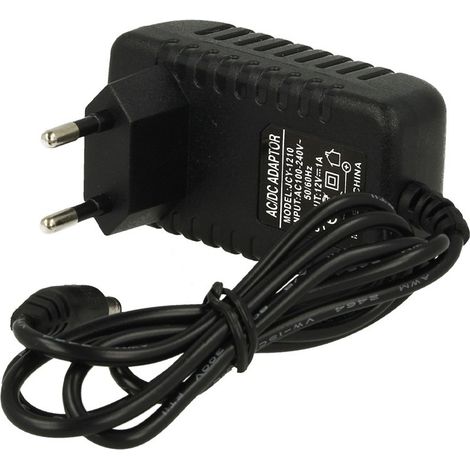 Trasformatore Alimentatore con Spina AC/DC 12V 1A