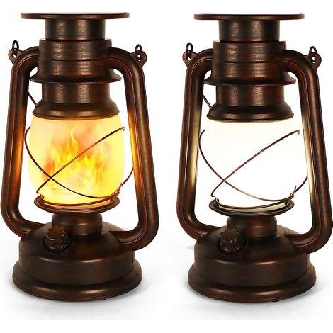Lanterne Solaire Extérieure, 2 Pièces Lampe Tempete Solaire, Lanterne Solaire Jardin, Lampe Tempete Led, Deux Modes D'éclairage,Lanterne Decorative étanches pour le Porche,Terrasse,Cour,Jardin,Camping (1/5)