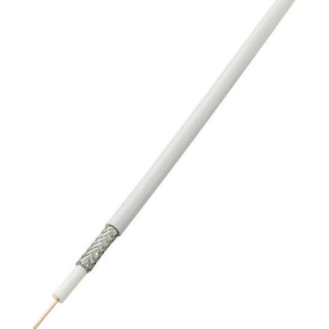 Câble Coaxial RG6/U - 75 Ohm - Blindage Double Feuille Alu - 85 dB - 25 M (1/2)