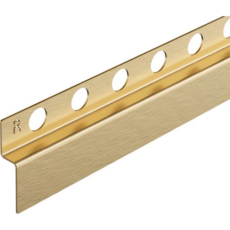 Balneo Profilé murale inclinée à droite pour douche 120cm, acier inoxydable, finition gold, Pente de 1,5% (1/5)