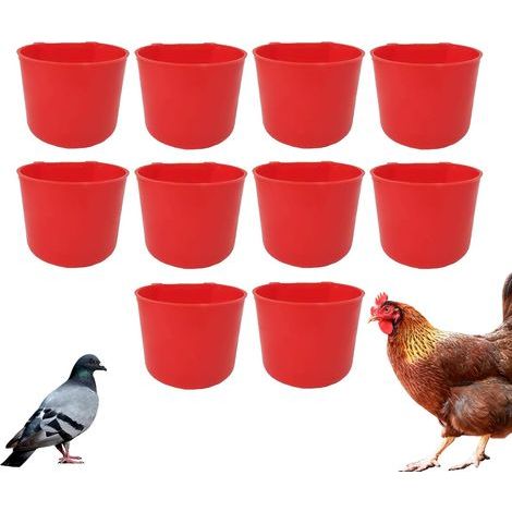 Trinkbecher Hühnerbecher für Wasser Vogelfutter Feeder Bowl (1/5)