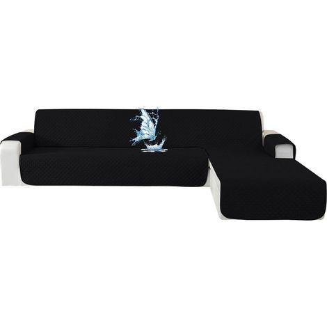 Ecksofa Überwurf L-Form 4-Sitzer wasserdicht, rutschfest, für links/rechts (1/5)