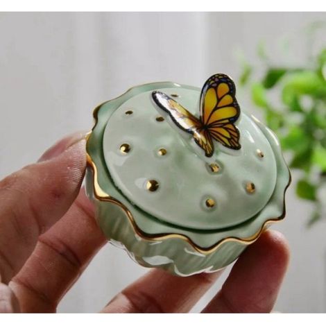 Mini urne papillon verte (1/5)