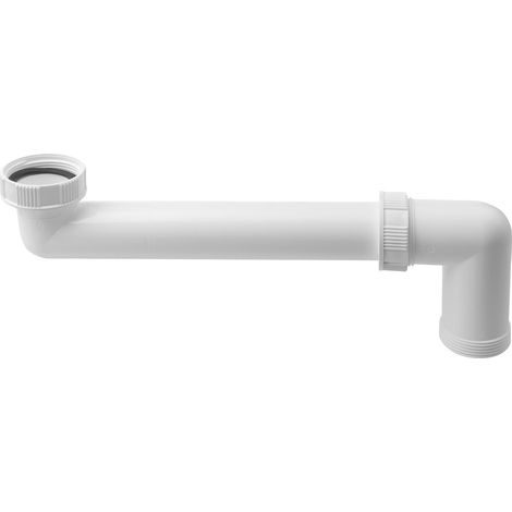 Évier de cuisine avec sortie de déchets peu encombrante 6/4", blanc (1/2)