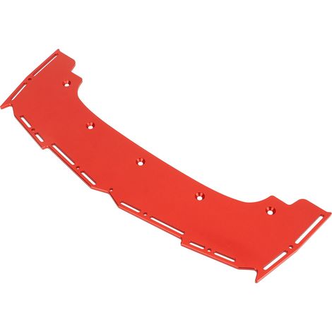 Pare-chocs avant pour voiture télécommandée, 11,9 pouces de large, en alliage d'aluminium haute résistance, de couleur magnifique, convient aux voitures télécommandées ARRMA 1/7 1/8, rouge. (1/5)