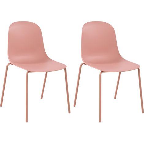 2er Set Gartenstuhl Hardin pink