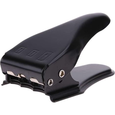 Perforateur universel 3 en 1 pour cartes SIM standard, micro SIM et nano SIM, compatible avec tous les smartphones et tablettes. Adaptateur SIM et outil d'ouverture de carte SIM inclus.
